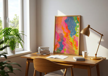 Yayoi Kusama Print: Polka Dot Abstract, Colorful Japanese Art