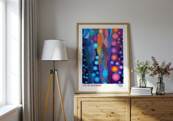 Yayoi Kusama Poster: Colorful Polka Dot Japanese Art Print