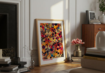 Yayoi Kusama Poster: Colorful Polka Dot Art Print