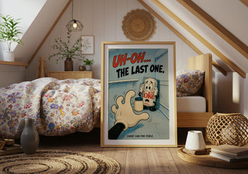 Funny Retro Kitchen Poster | Rubber Hose Cartoon Wall Art | Coke Lover Gift