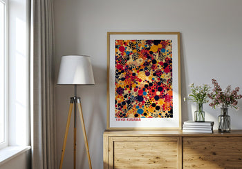 Yayoi Kusama Poster: Colorful Polka Dot Art Print