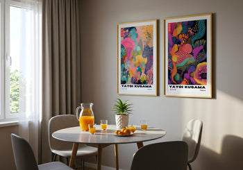 Yayoi Kusama Poster: Colorful Abstract Polka Dot Print