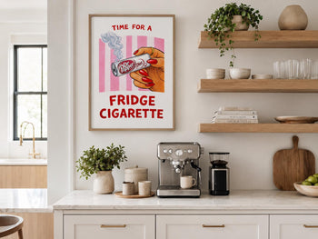 Dr Pepper Fridge Cigarette Poster
