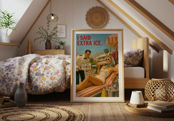 Funny Diet Coke Poster | Retro Poolside Wall Art | Palm Springs Kitchen Decor