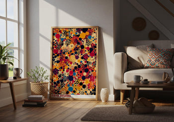 Yayoi Kusama Poster: Colorful Polka Dot Art Print