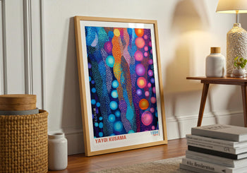 Yayoi Kusama Poster: Colorful Polka Dot Japanese Art Print