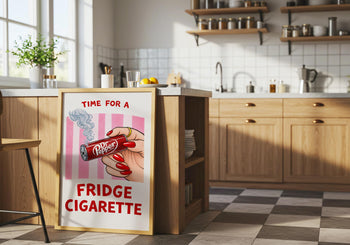 Dr Pepper Fridge Cigarette Poster